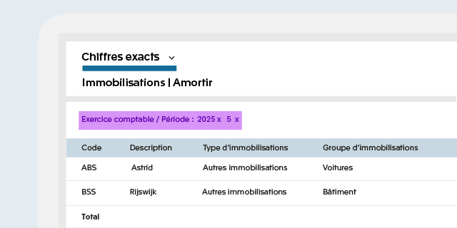 Immobilisations 