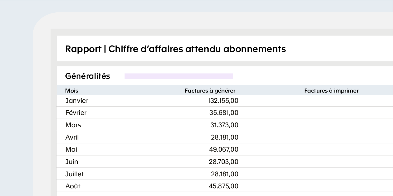 Gestion des abonnements