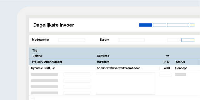 Tijdregistratie en facturatie