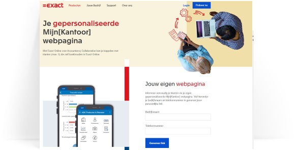 Genereer een gepersonaliseerde Mijn [Kantoor] webpagina