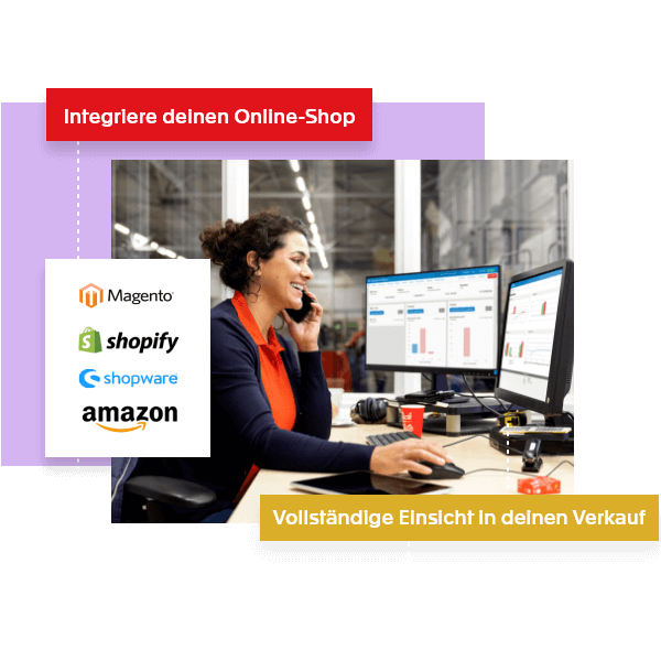 Integrieren Sie Ihren Webshop und andere Kanäle