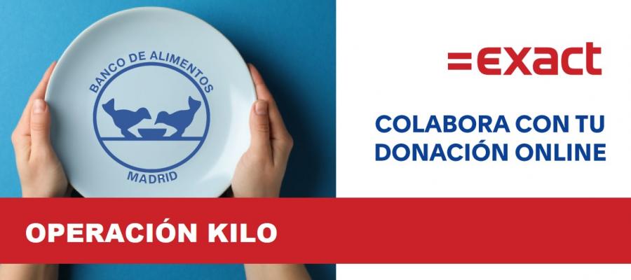 Exact colabora con el banco de alimentos