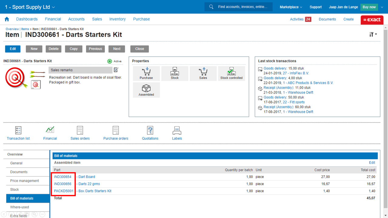 Business software