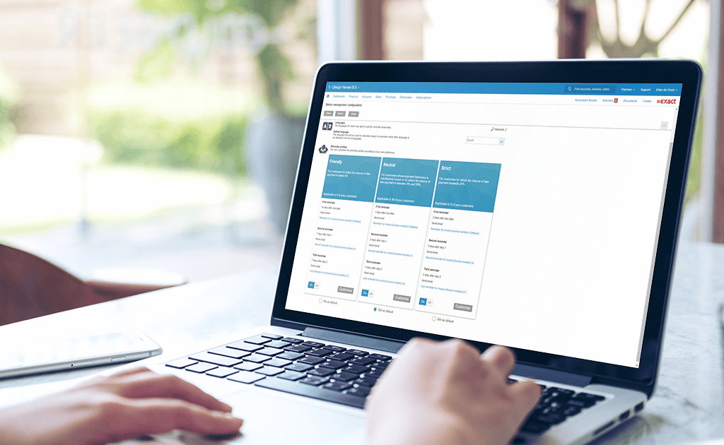Exact Online Debtor Management