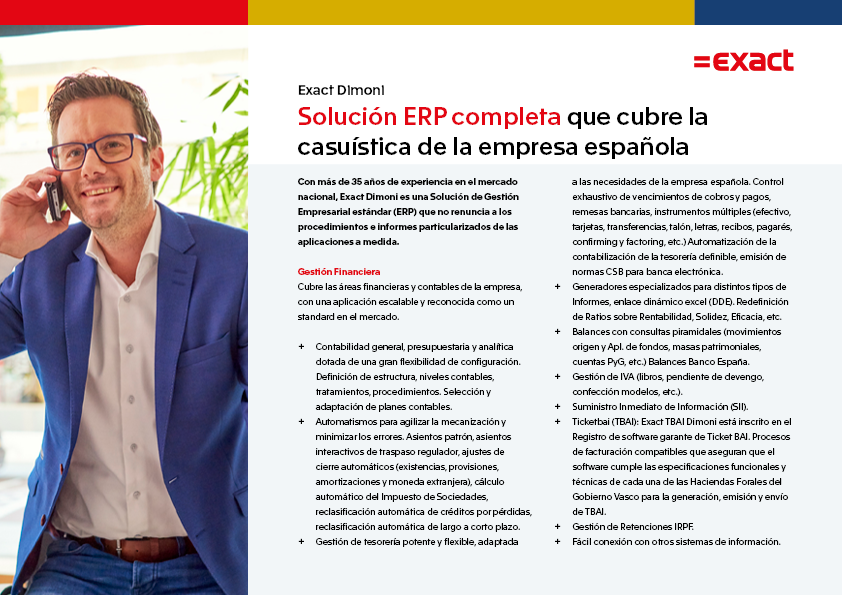 Folleto: Exact Dimoni