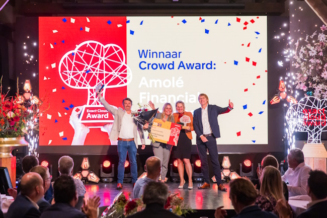 Winnaar exact cloud award Amolé FInancial Services