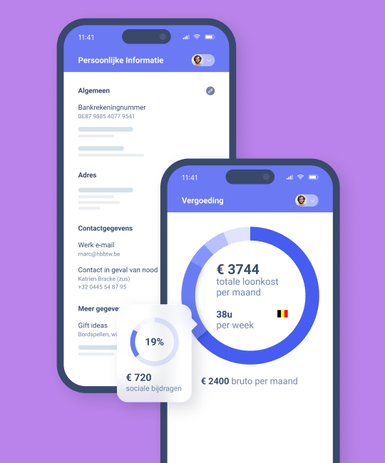Officient Self Service Persoonlijke info en loon