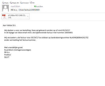 Voorbeeld Mail Factuur Sturen  englshtdri