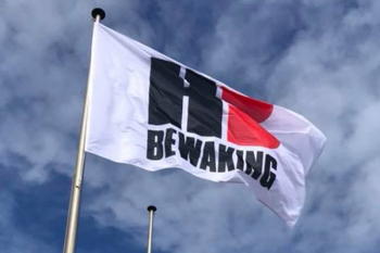 HB bewaking vlag met logo