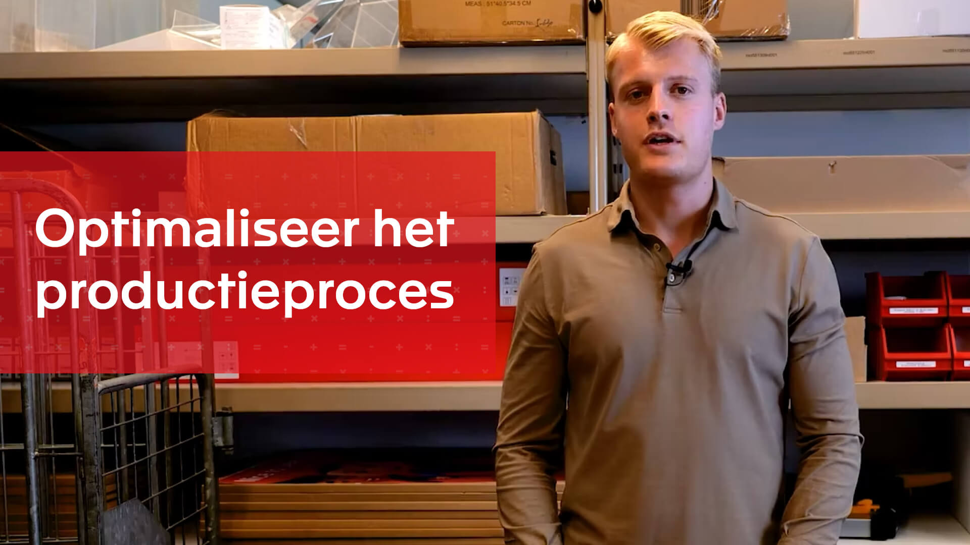 Optimaliseer het productieproces