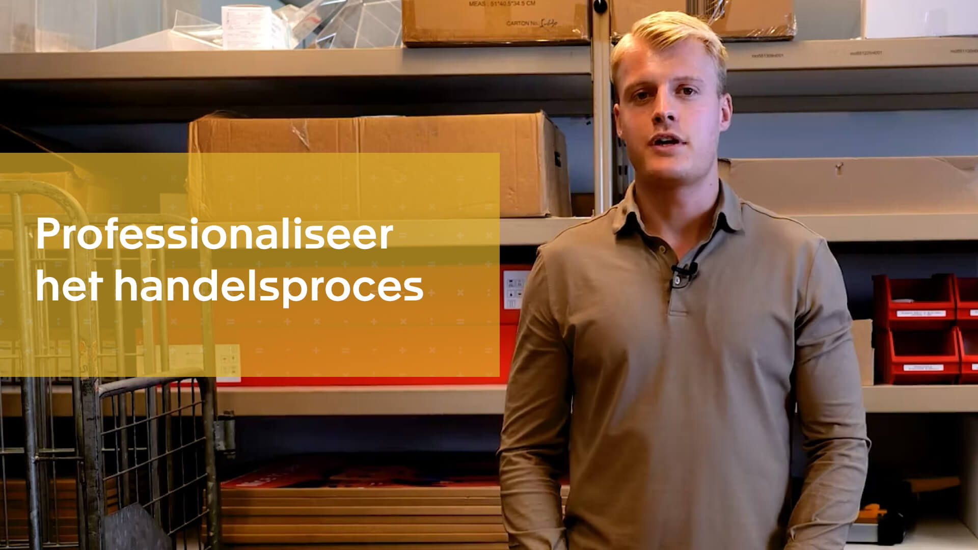 Professionaliseer het handelsproces