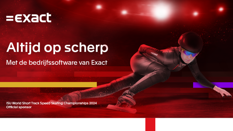 Exact is official sponsor van WK Shorttrack 2024