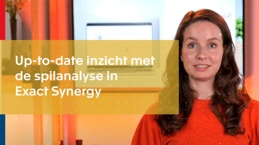 Training: up-to-date inzicht met de spilanalyse in Exact Synergy