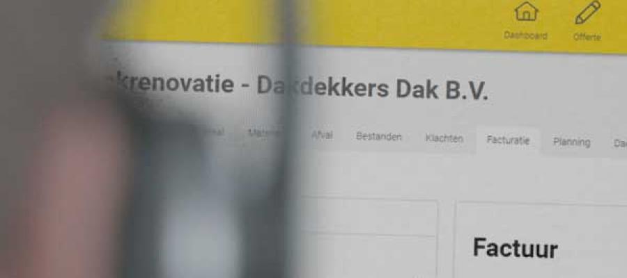 vernieuwde regie facturatie module in Exact bouw7