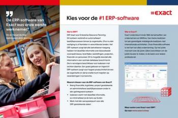 factsheet: Onze ERP oplossingen