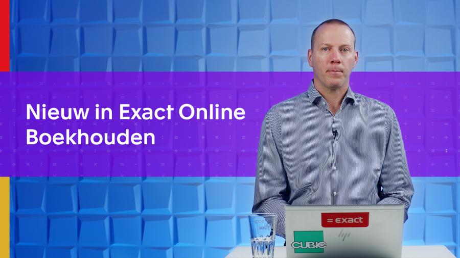 Nieuw in Exact Online Boekhouden