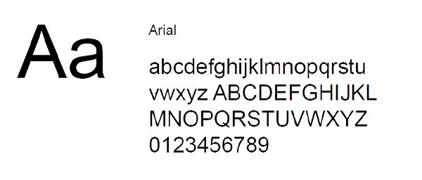Exact secondary typography