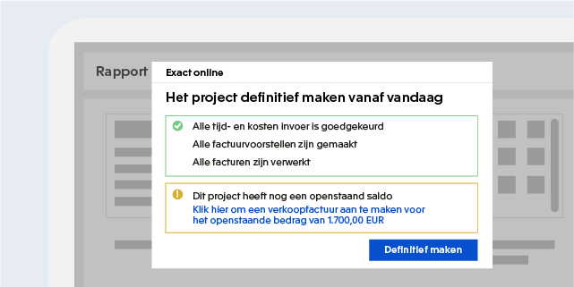 Vooraf factureren, achteraf verrekenen