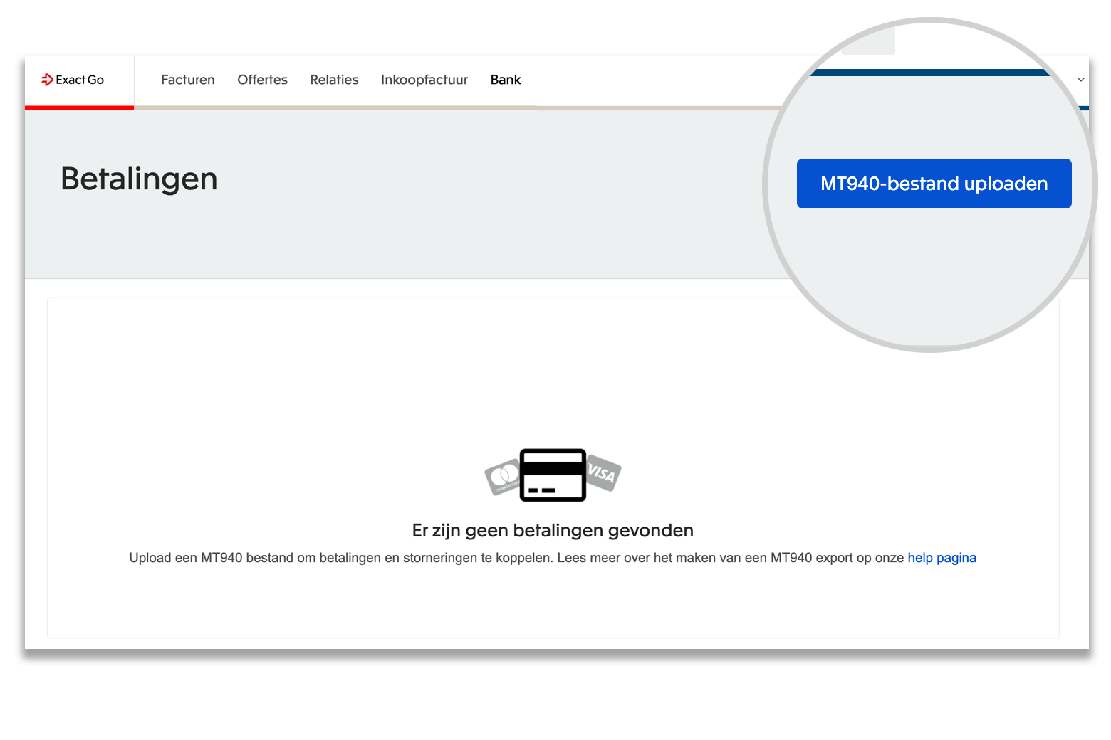 Koppel je bankrekening aan Exact Go