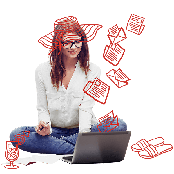 Exact doodle summer theme