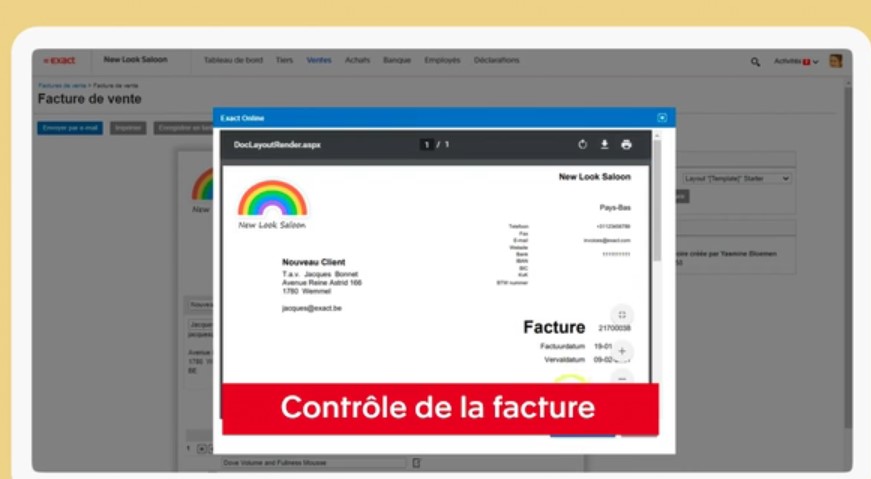 facturation avec Mon Coach Exact