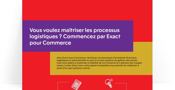 Infographie: Exact pour Commerce