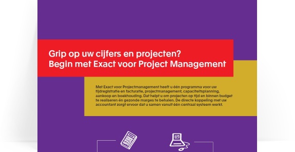 Infographic: Exact voor Project Management