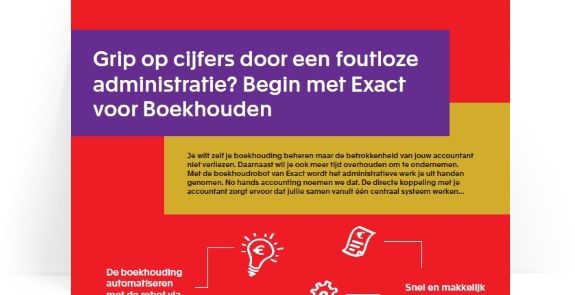 Infographic: Exact Online voor Boekhouden