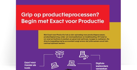 Infographic: Exact voor Productie