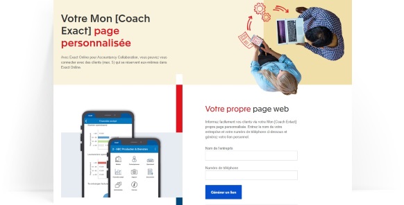 Votre Mon [Coach Exact] page personnalisée 