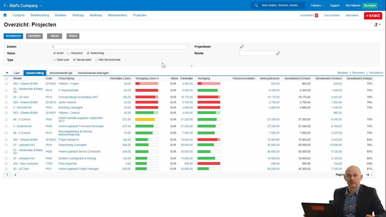 Webinar Grip op je uren en projecten met Exact voor Uren & Facturen