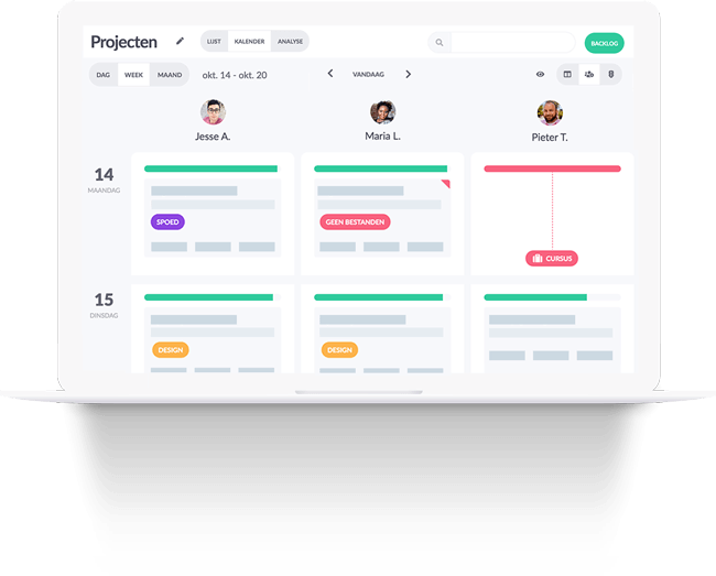 Visuele planningsoplossing 