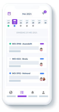 Visuele planningsoplossing 