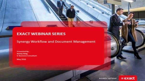 Webinar Synergy Workflow