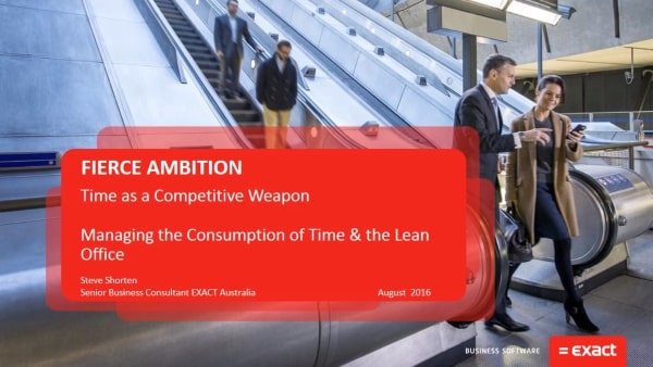 Webinar Time as a Competitive Weapon