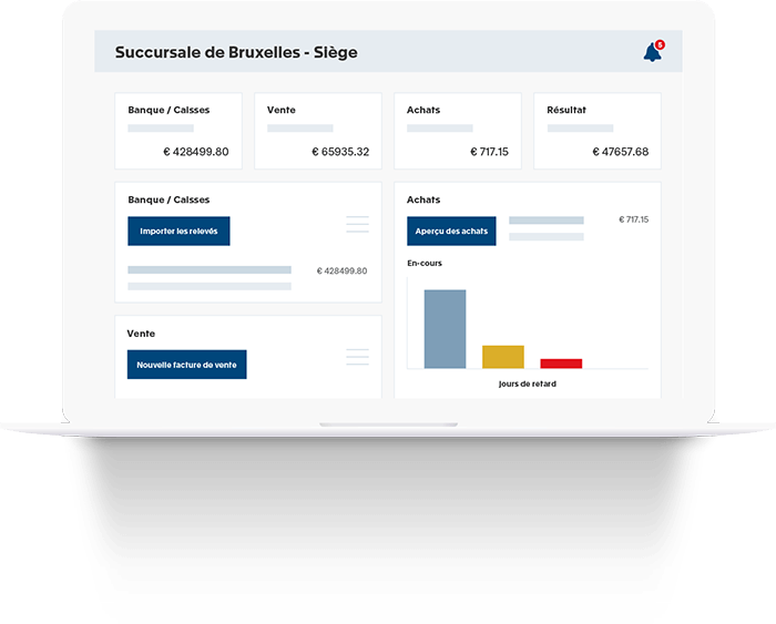 Vision directe de la situation de votre entreprise grâce à une comptabilité intégrée