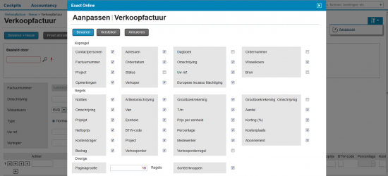 Transitorische posten - Stap 2