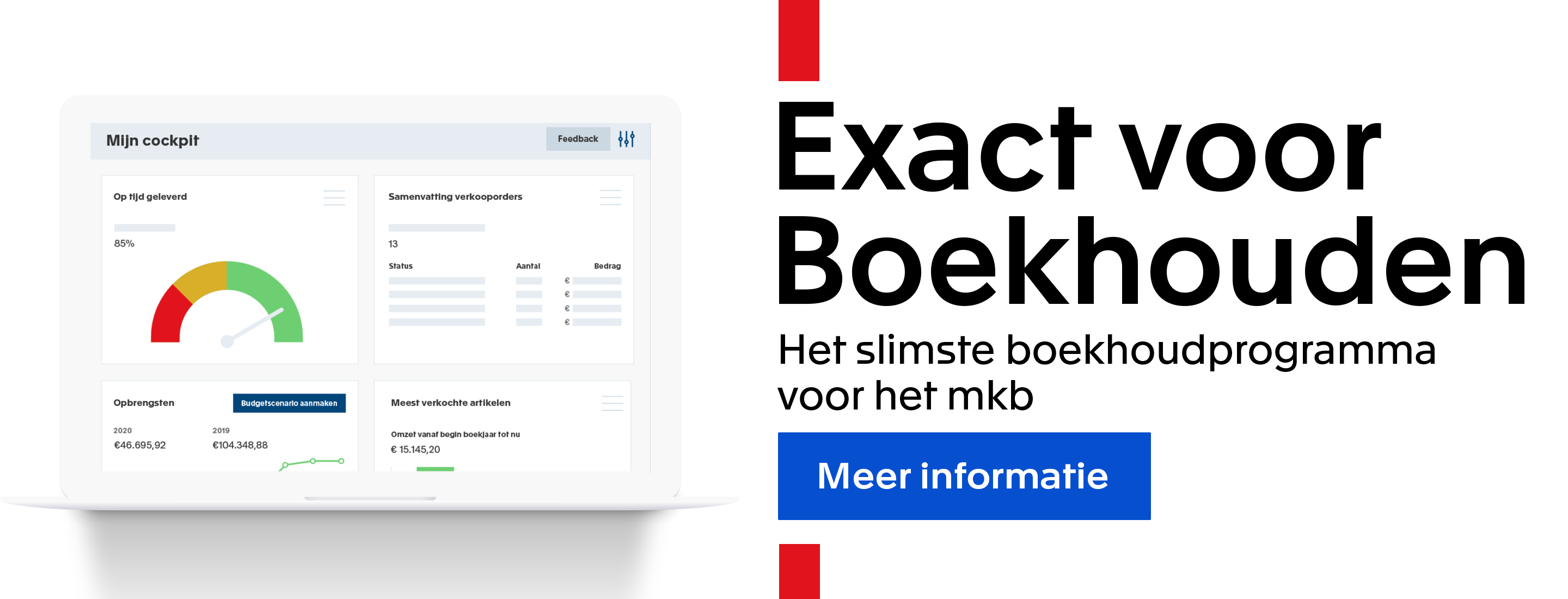 Meer informatie over Exact voor Boekhouden