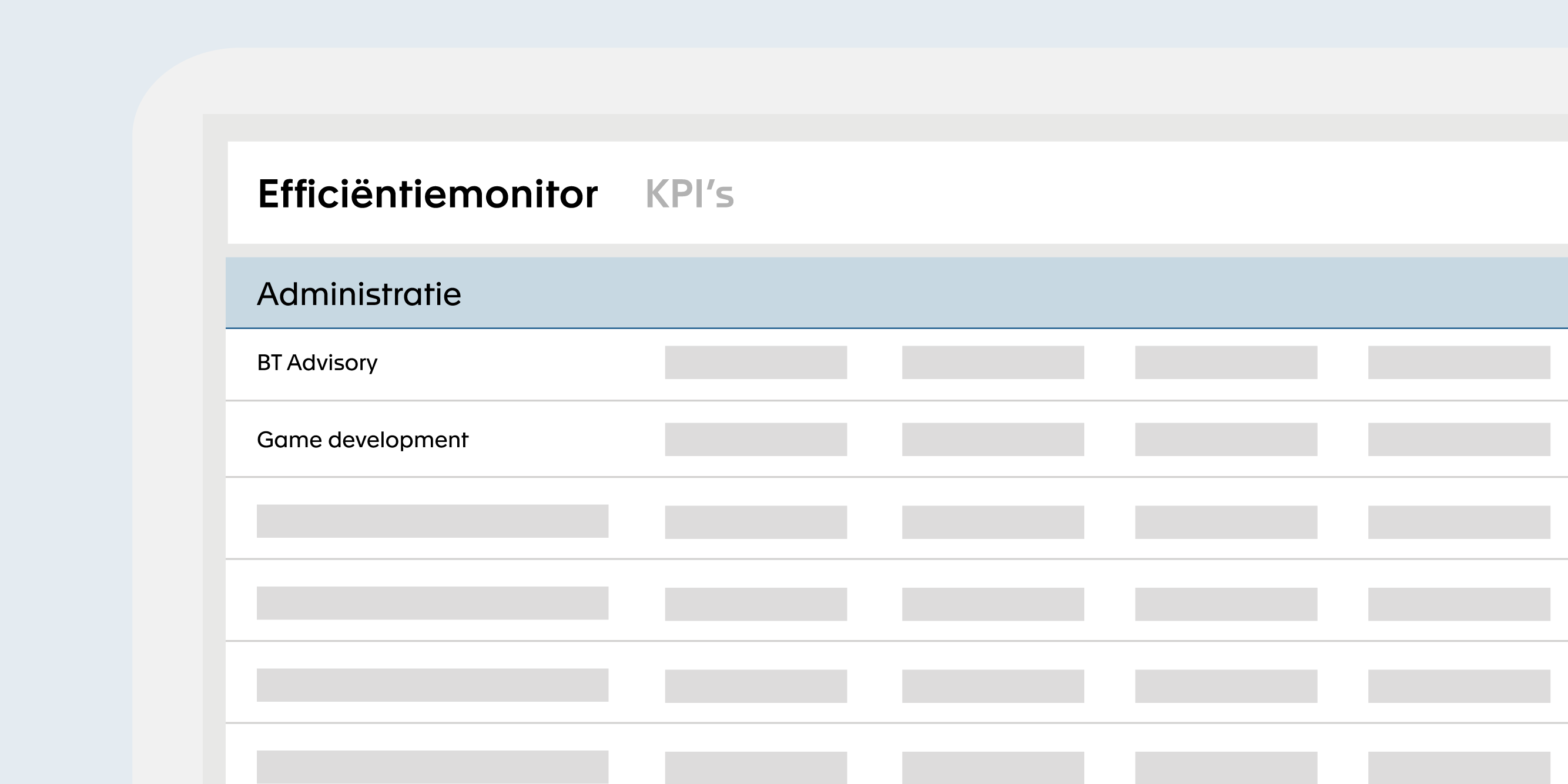 Efficiëntiemonitor​