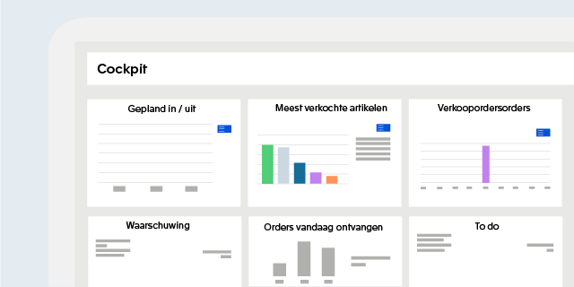 Centraal inzicht via dashboard